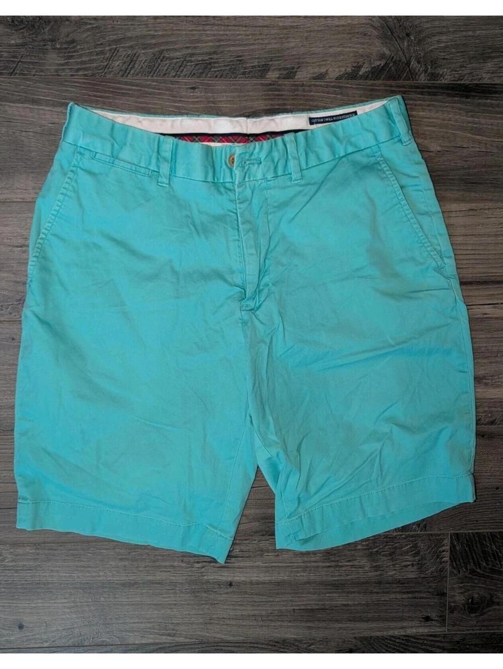 Vintage Polo Golf Shorts Teal 30 Cotton Twill With Stretch
